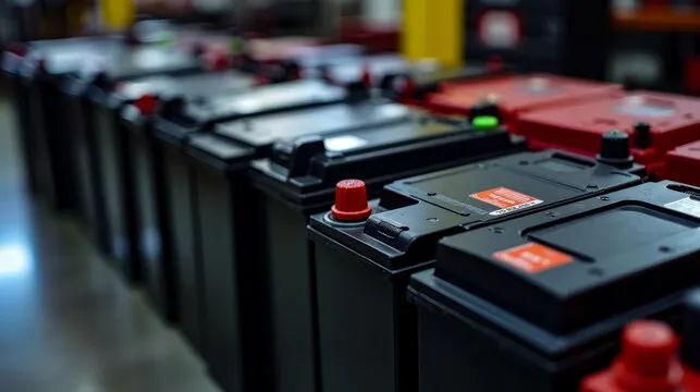 Car batteries ready for fitting